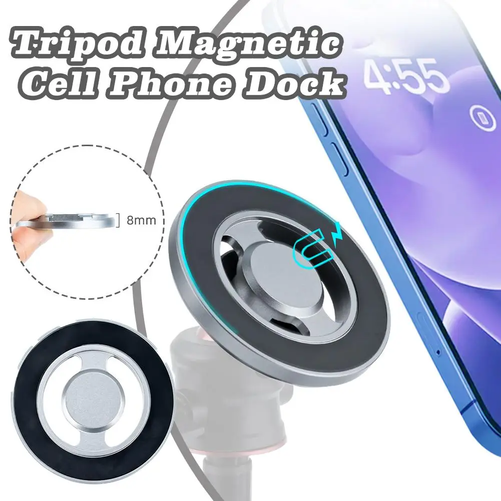 Magnetic Phone Tripod Mount Adapter With 1/4