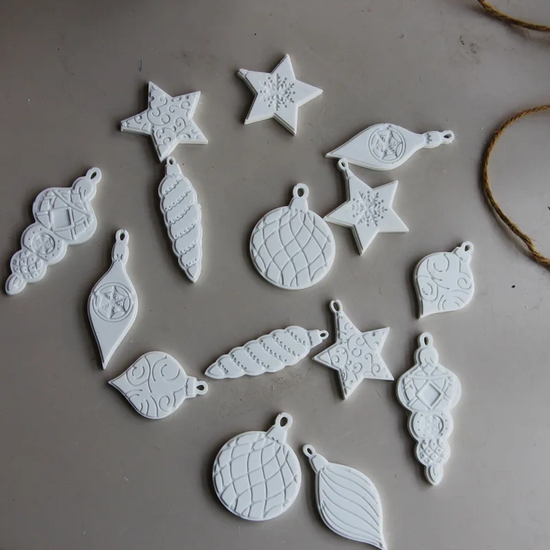 Ocean Conch Starfish Silicone Mold DIY Christmas Stars Snow Lights Pendents Aroma Plaster Resin Mold Craft Ceramic Pottery Tools