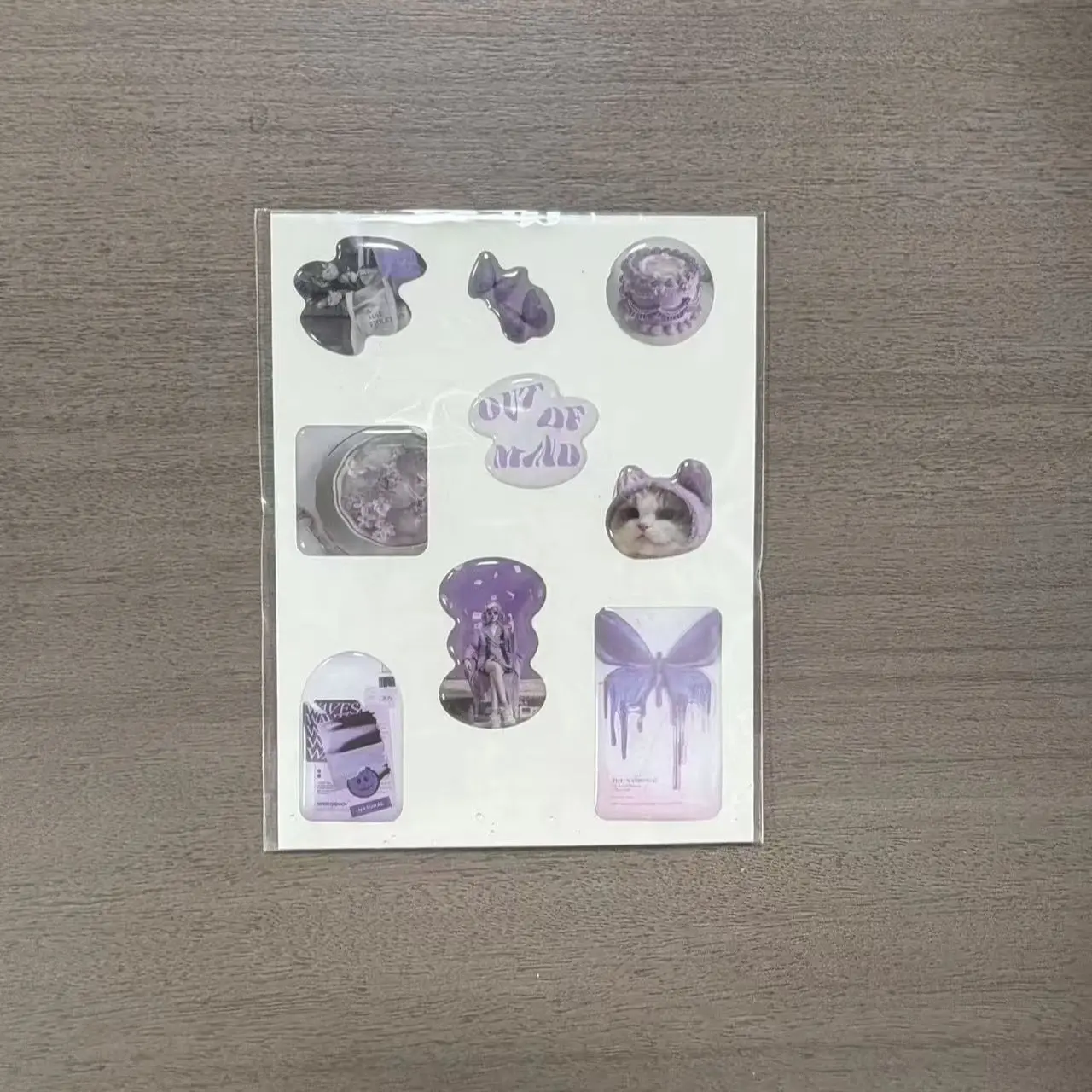 Gentle Pink Russian Rose Girl-Themed Journal Stickers, Milk Tea Camera Fragrance Film Square Stickers, Ins Korean Style Vibe Guka Phone Case, Water Cup, Notebook DIY Waterproof Decorative Collage Stickers, Non-Repeating view 6