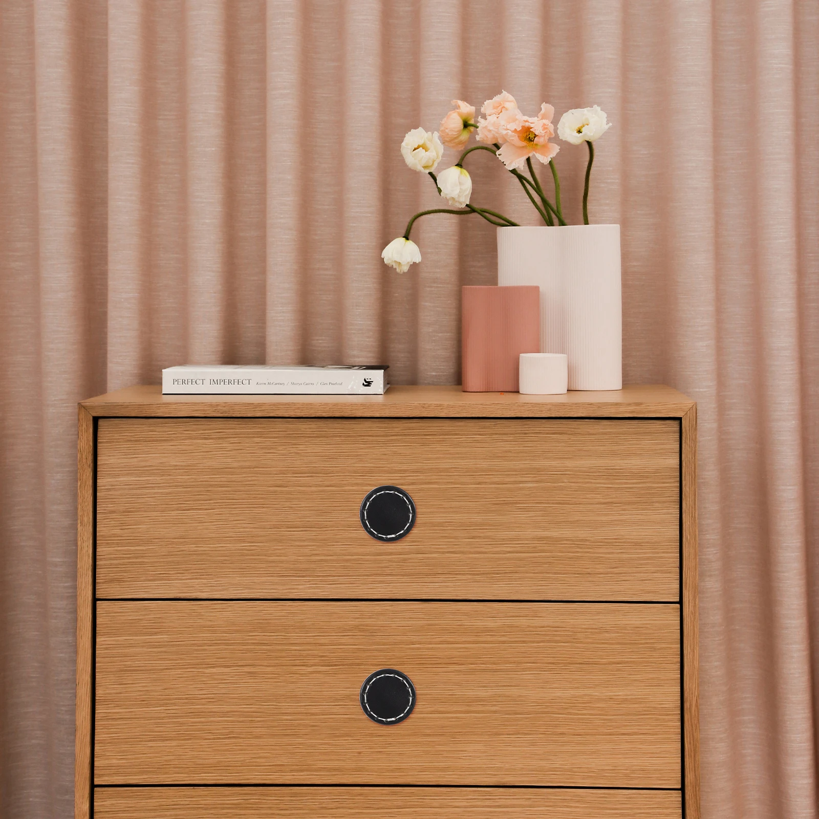 

6 Pcs Handle Kitchen Cabinets Furniture Knobs Drawer Pulls Installation Tool Grips Hardware Round Home Supplies Handles