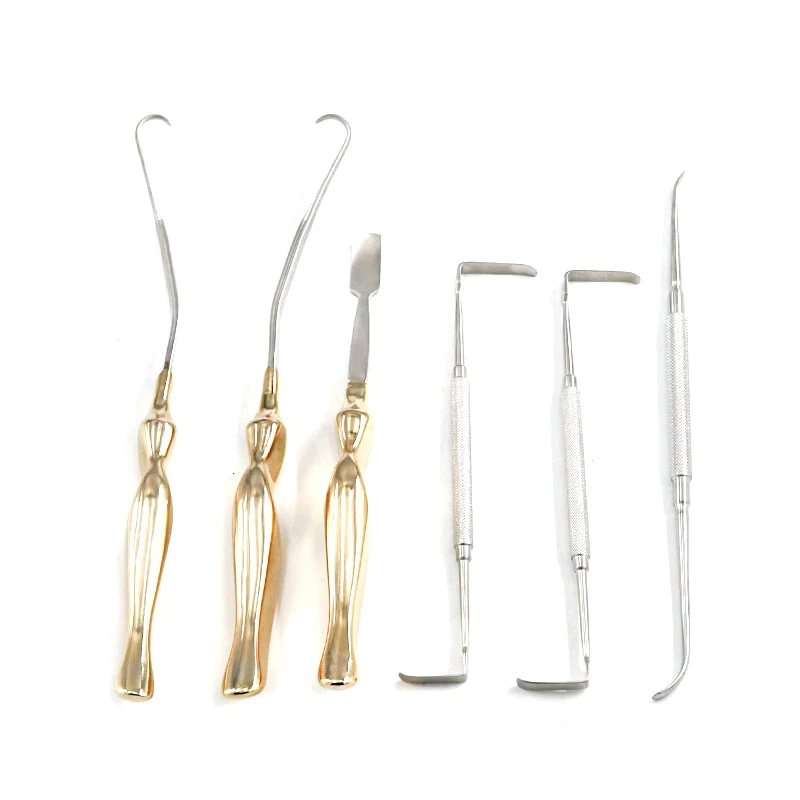 

Costal Cartilage Stripper Covered With Gold Handle/Stainless Steel Costal Cartilage Cutting Double Head Stripper Nose Shaping In