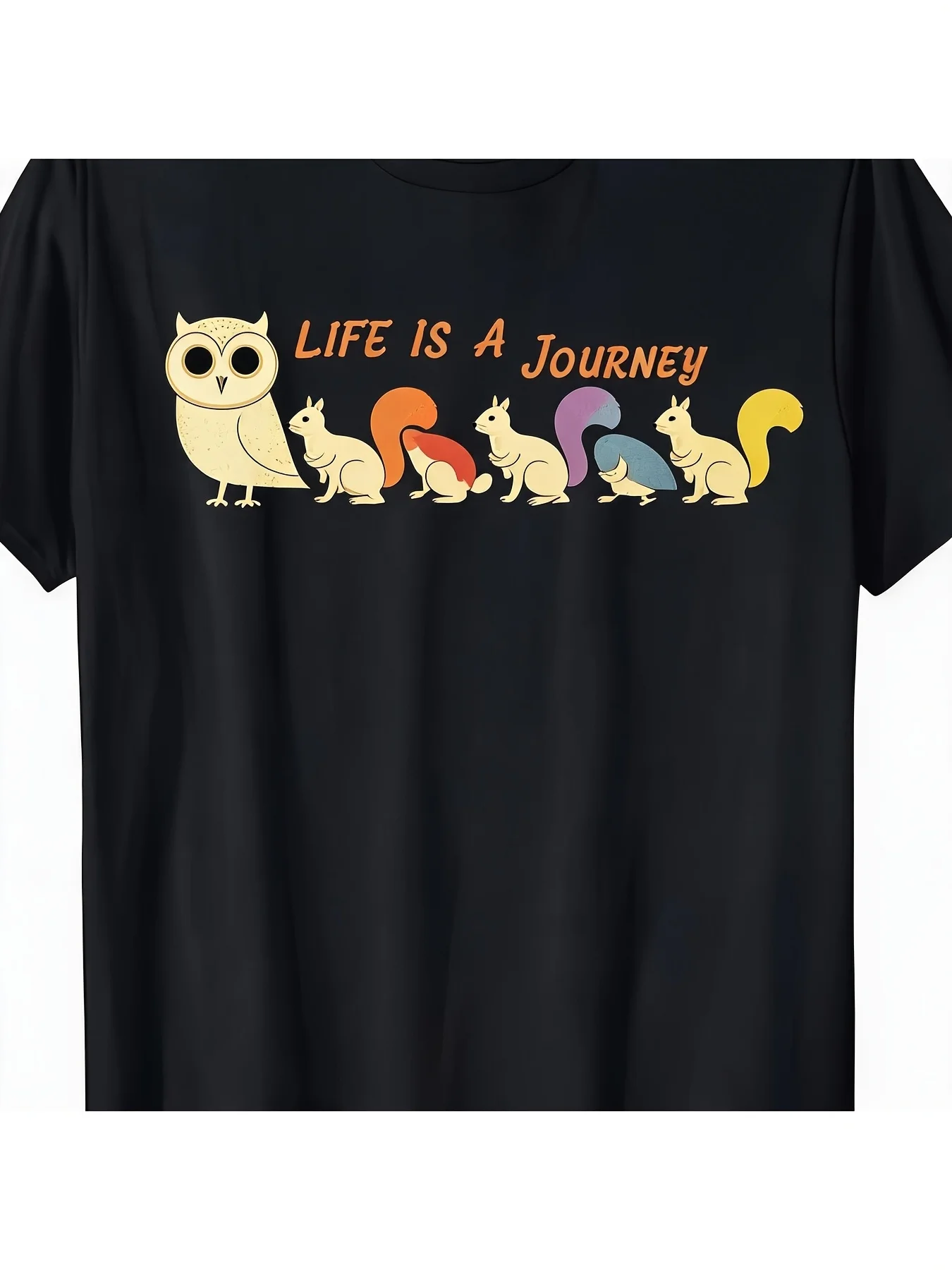Funny C'mon Get Happy Retro Vintage T-Shirt with Smiling Birds & Positive Message - Heavyweight Sm Unisex Tee Suitable for Men & Women - Black with Multicolor Bird Print Comfort Fit Drop S, Seasonal Casual and Trendy Men, PLUS SIZE