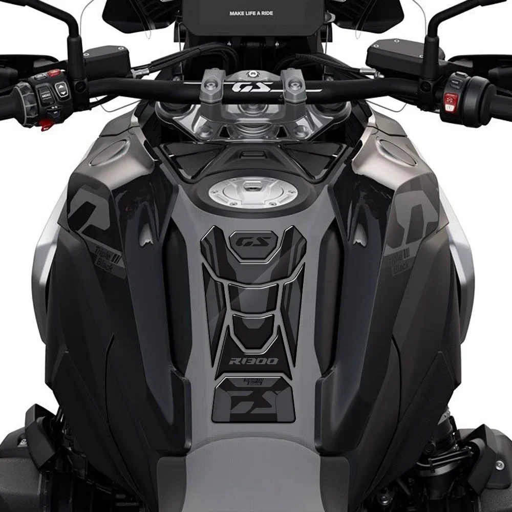 オートバイ用ガスパッド,黒,bmw r1300gs,アドベンチャー,トリプル,2023-2025