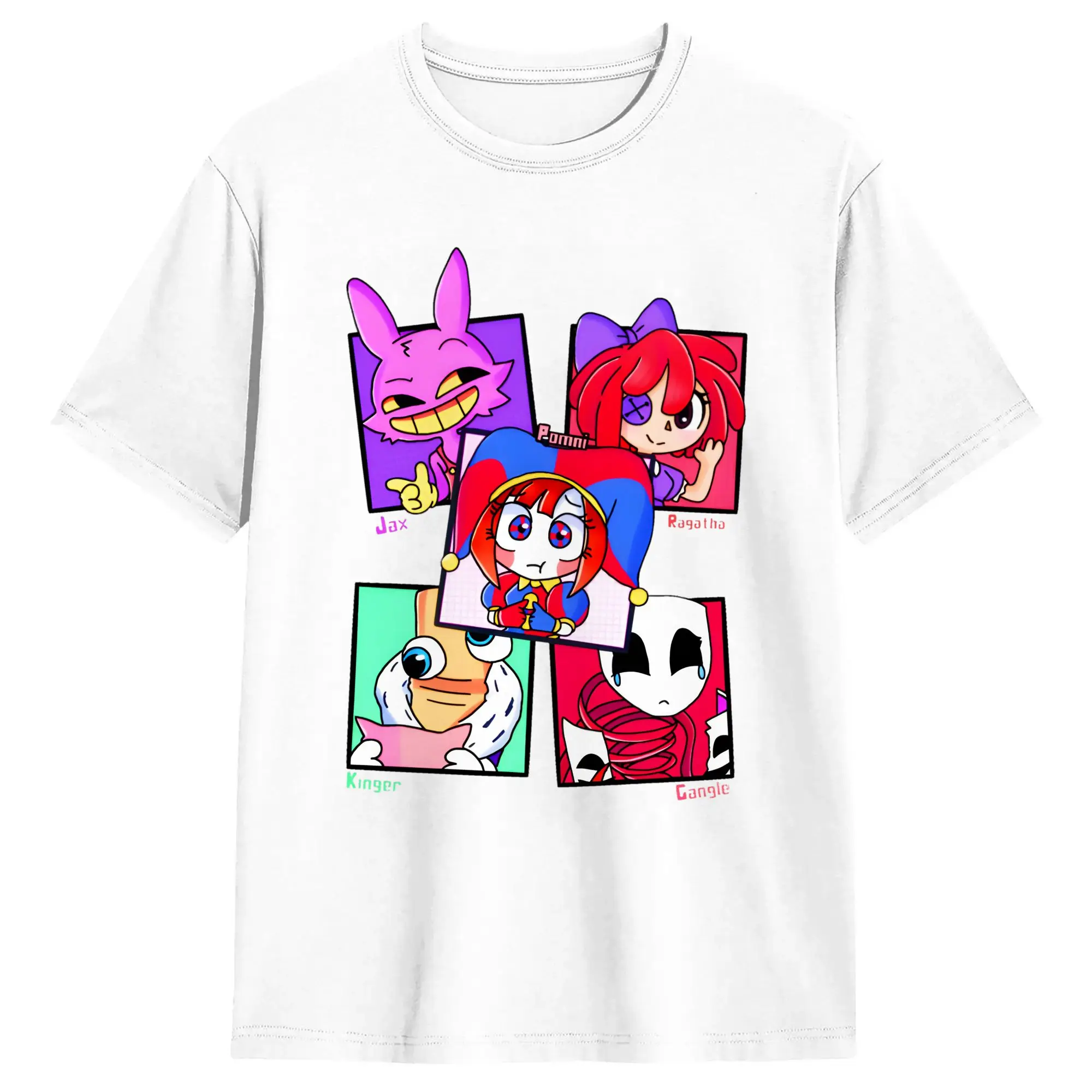 Amazing Digital Circus Caine T Shirt Summer  Cotton T-Shirts For Men's Casual Tshirt Short-Sleeve Aesthetic Tops