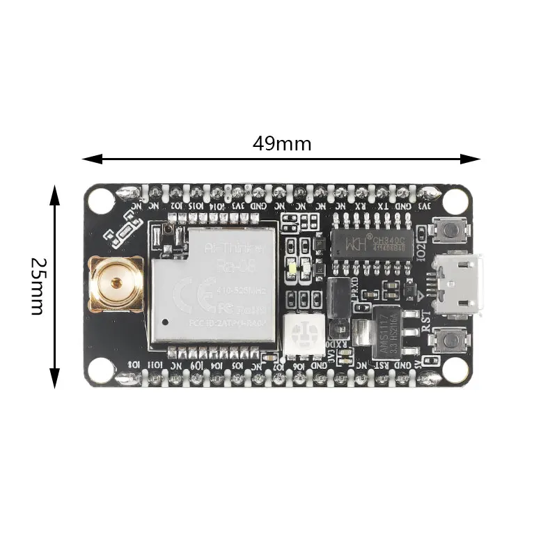 لوحة تطوير وحدة LoRaWAN RF ، عدة ، واجهة MCU SMA مدمجة ، هوائي MHz