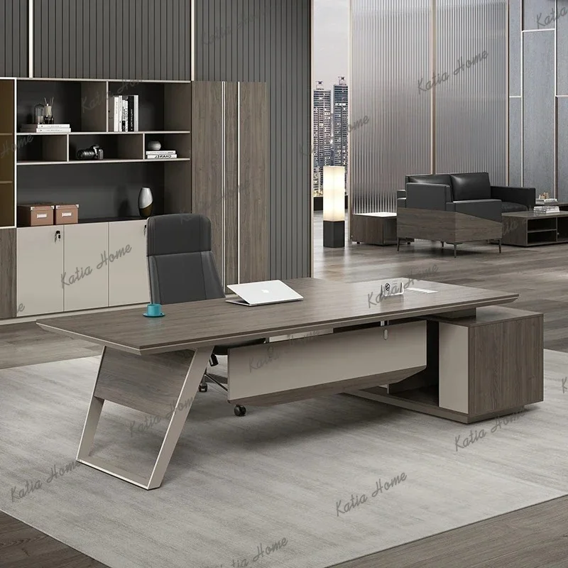 Factory Direct Large Laptop Office Desks Standing Storage Executive Stand Computer Desks Pc Drawers Biurko Komputerowe Home Offi
