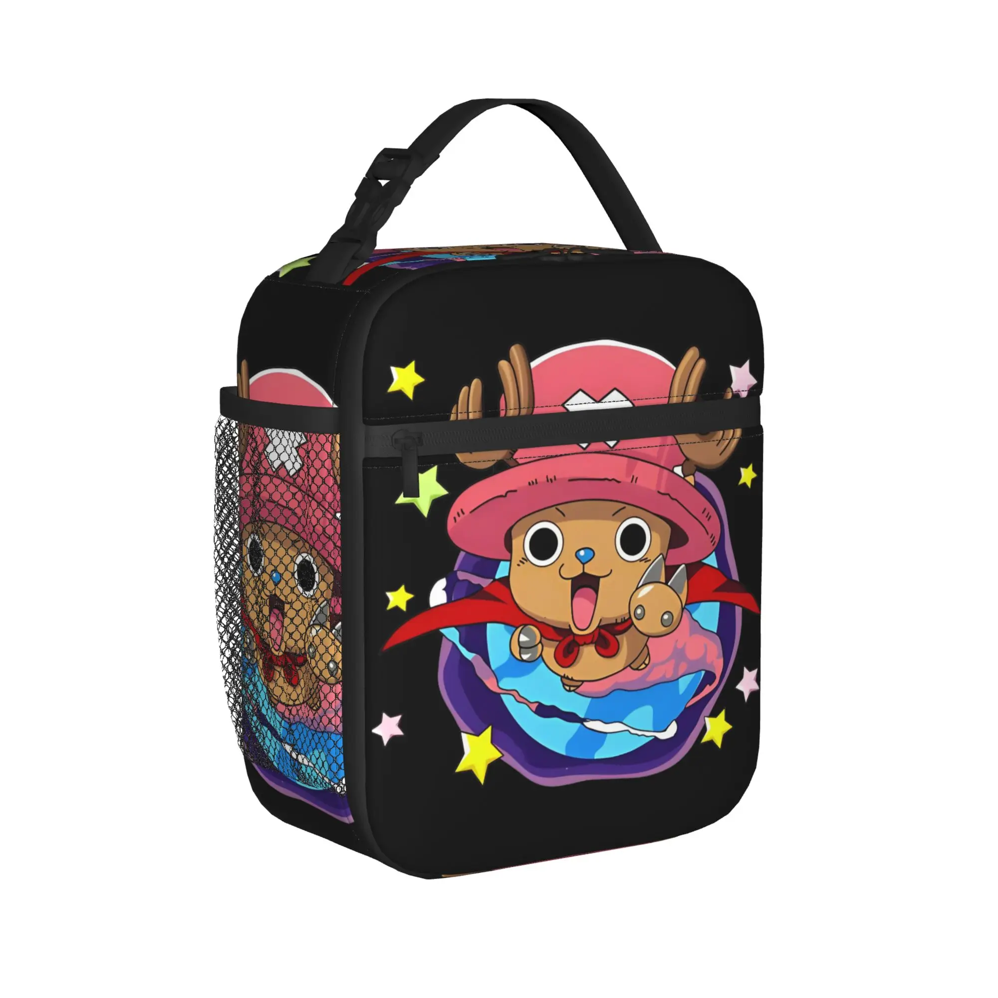 Ones Pieces Lunch Bag For Child chopper Graphic Lunch Box Aesthetic Picnic Cooler Bag Portable Waterproof Thermal Tote Handbags