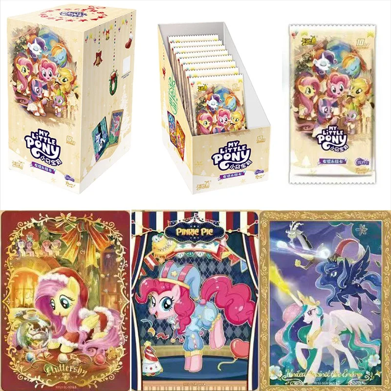 오리지널 박스 정품 카유 마이 리틀 포니 카드 브라이트 문 팩 10번째 에디션 ZR 카드 펀 섀도우 1 레인보우 2 컬렉션 카드