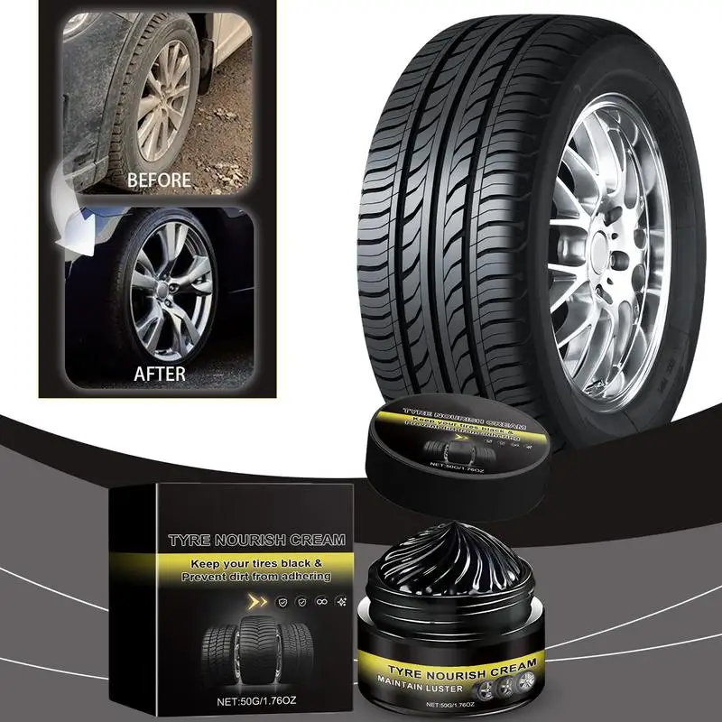 Car Tire Nourish Wax Cream Waterproof Truck Tire Polishing Wax Dirty-resistant Anti-UV Maintenance Wax Lasting Dirt Cleaning