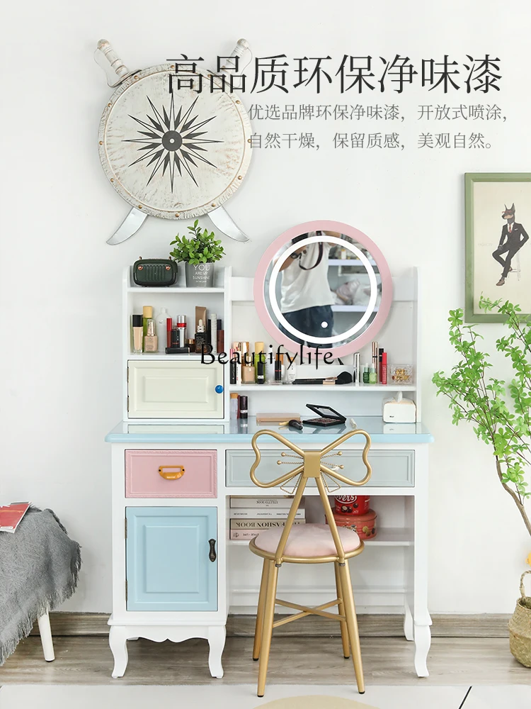 

American Dressing Table Girls' Bedroom Modern Minimalist Makeup Table