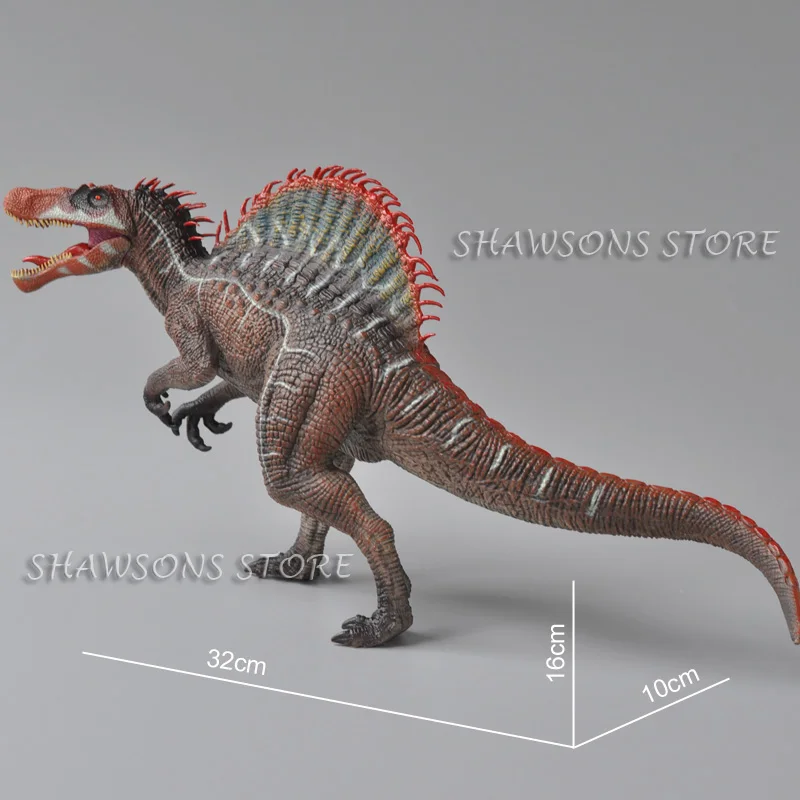 Prehistorische Krijt Periode Diermodel Speelgoed 14" Giant Spinosaurus Dinosaurus Figuur Miniatuur Replica