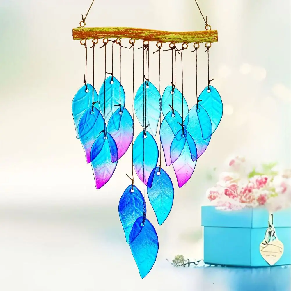 Home Decor Hanging Fish Shaped Wind Chime Creative Colorful Sun Catcher Handmade Exquisite Light Collection Pendant Balcony