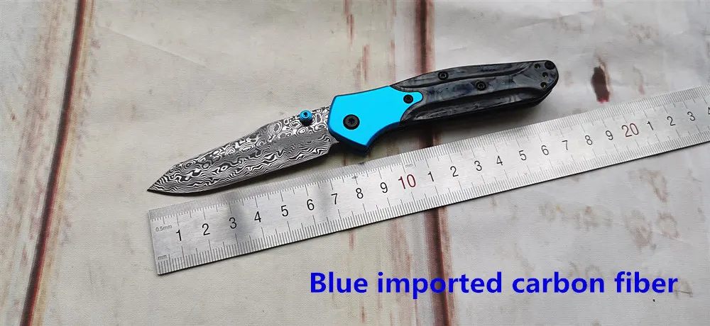 JUFULE 945 945-221 Vg10 Core Damascus Carbon Fiber Aluminium Ball Bearings Pocket EDC Tool Camping Hunt Outdoor Folding Knife