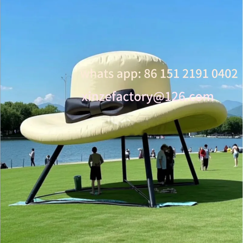 

Customizable inflatable simulation hat air model large outdoor awning