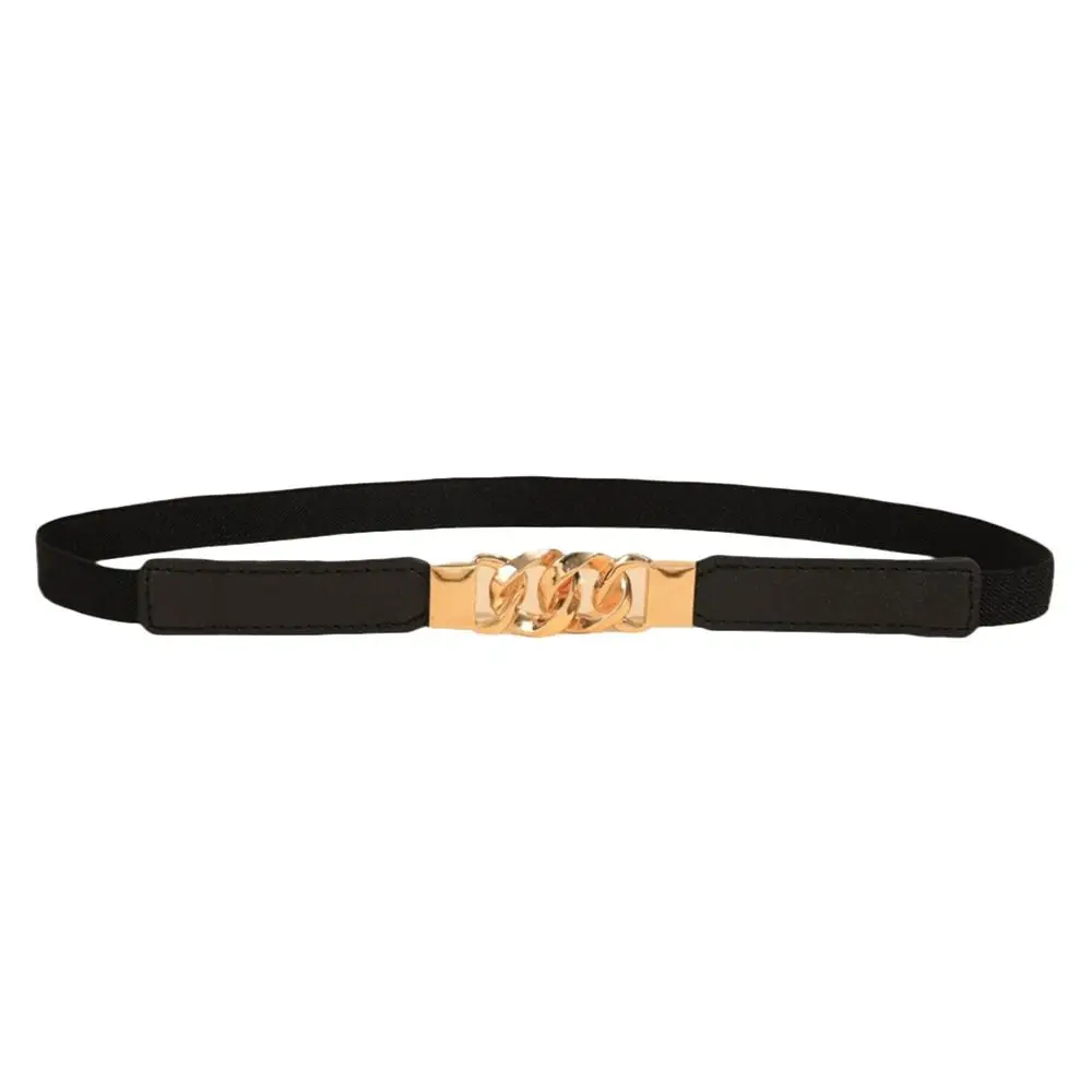 Fashion Elastic Waist Belt Simple Thin Waist Bands Versatile Lace Up Jeans Belt Top Clothes