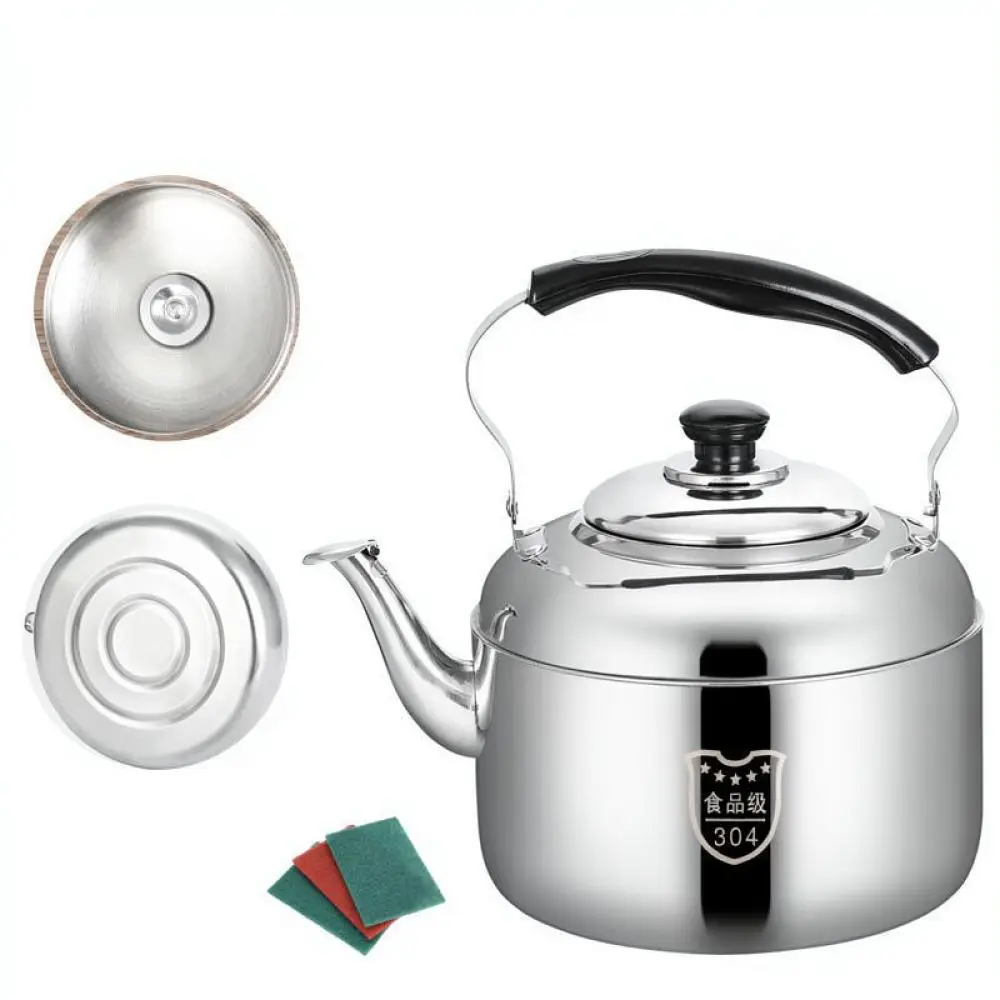 Premium 304 Stainless Steel Whistling Kettle Large Capacity Boiling Pot Teapot Suitable For Gas Induction Hob