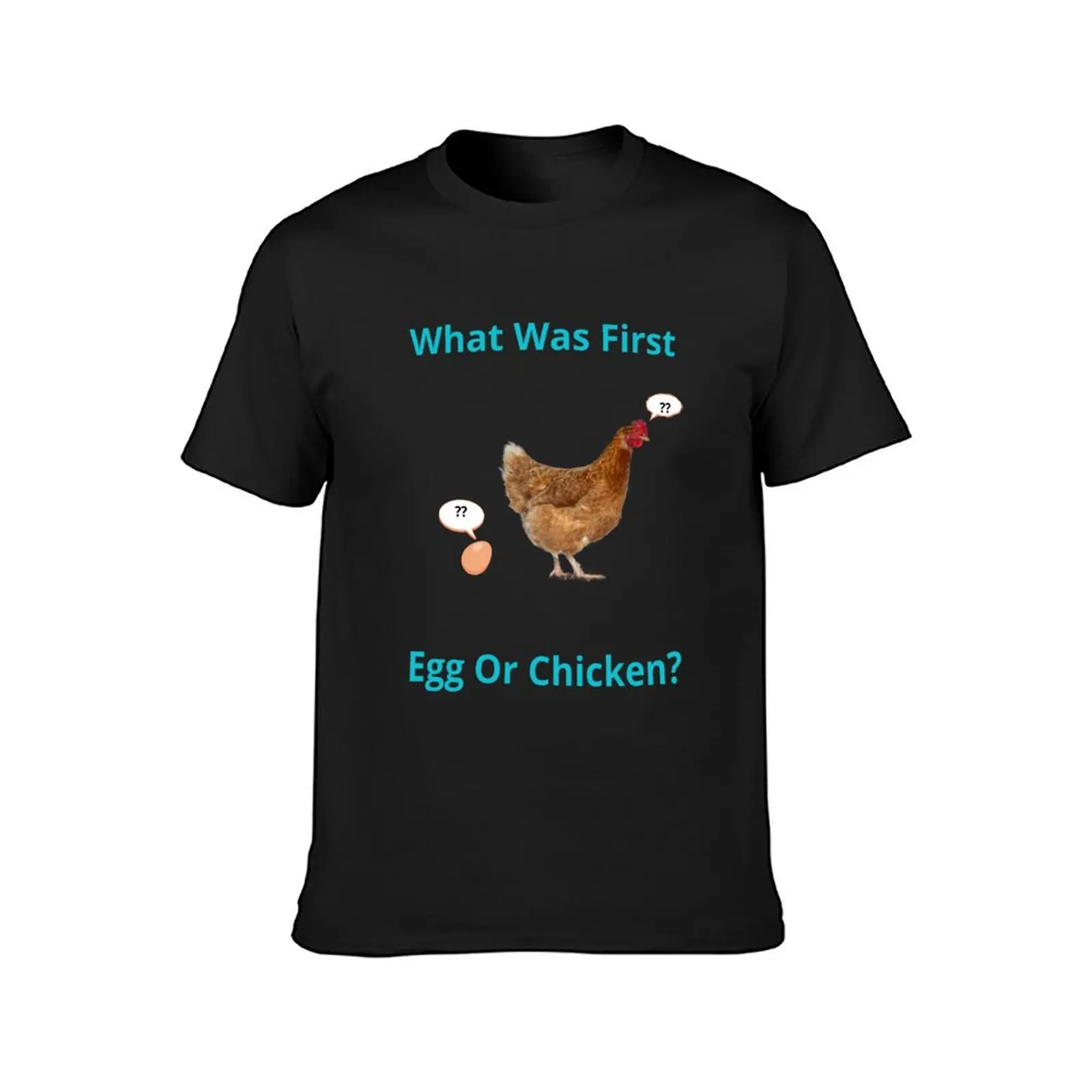 Chicken Or Egg T-Shirt oversized Aesthetic clothing sports fans plain black t shirts men