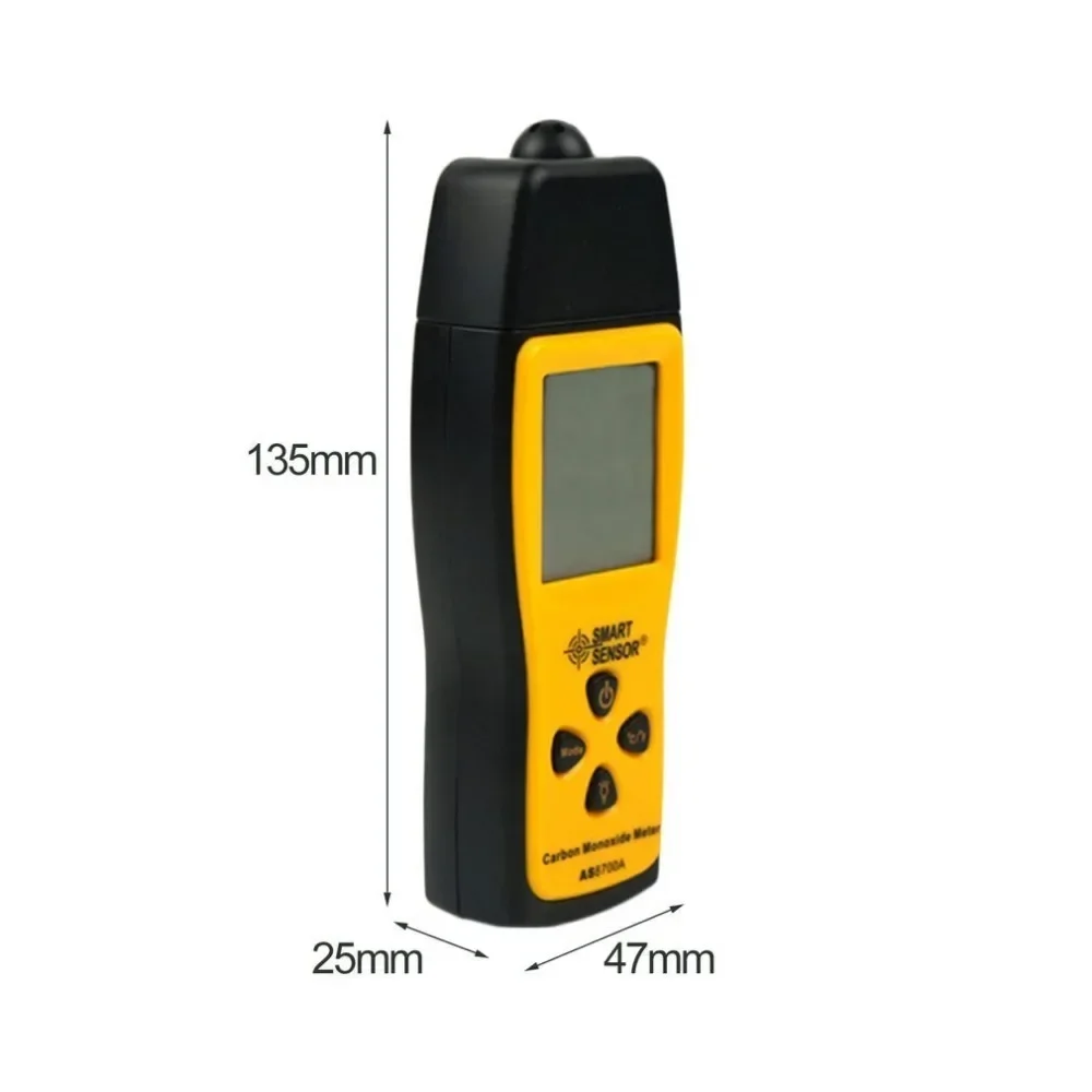 Handheld Carbon Monoxide Meter Portable CO Gas leak Detector Gas Analyzer High Precision detector de gas Monitor tester 1000ppm