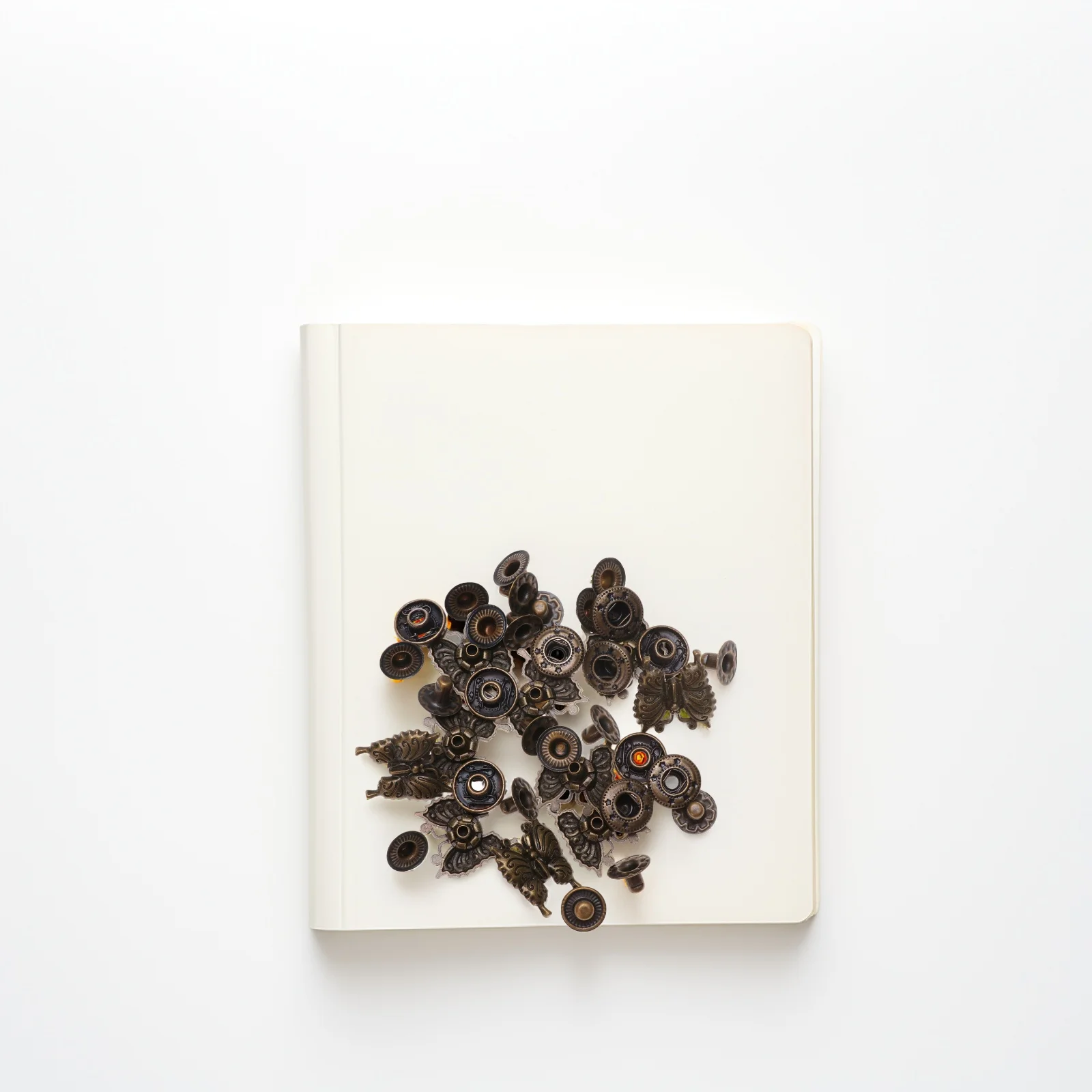 

PLAFOPE Snap Button Craft Kit Bronze Fasteners for Vintage Clothing Purse Clutch Handbag Closure Decorative Buckle Making