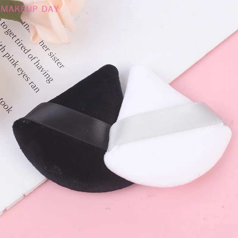 4pcs Cosmetic Puff Triangle Velvet Foundation Cream Mini Face MakeUp Sponge