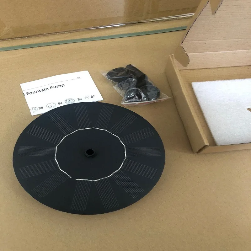 

Круглый солнечный фонтан 16 см, открытый водный бассейн, фонтан для ванны птиц, двор, сад, плавающая водяная функция, фонтан, водяной насос