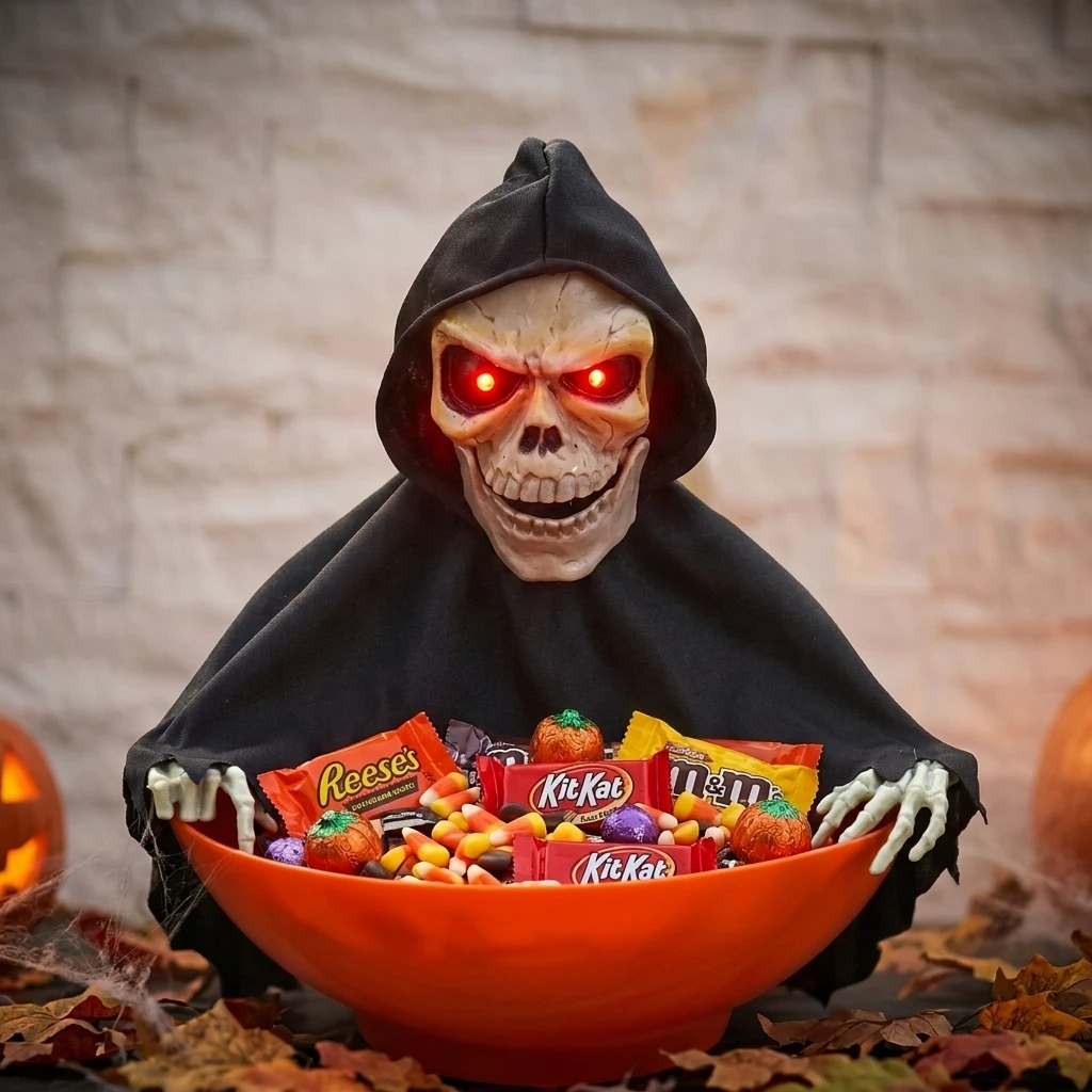 Home Decor Lighting Tricks - Ciotola Fantasma Luminosa di Halloween con