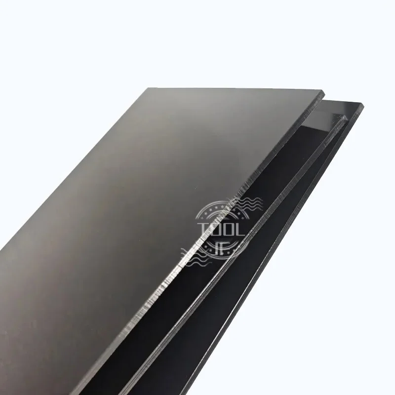 Double Sided Glossy Black Acrylic Sheet PMMA Plate 2-10mm Thick 100x100mm -300x300mm Customizable Any Size