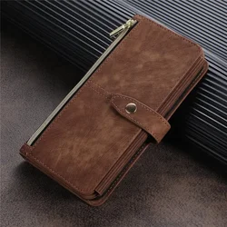 Flip Case For Xiaomi Poco X7 5G Crossbody 9-Card Zipper Wallet Leather Luxury Cover For Poco M6 X5 Pro X6 X 6 X7 Funda