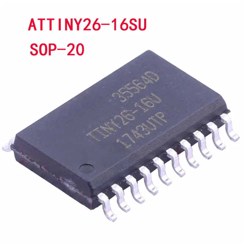 5PCS ATTINY26L-8SU ATTinY26-16SU SOP20 AVR microcontroller IC ATTINY26