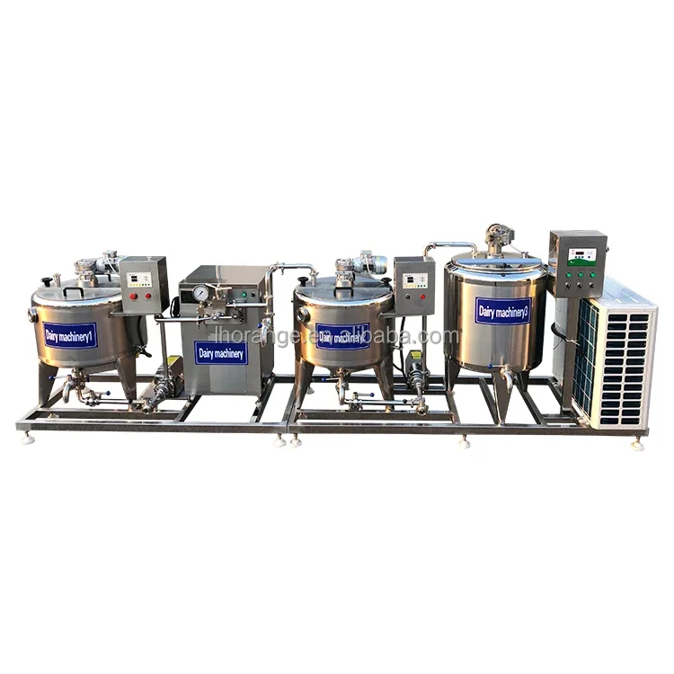 Small Scale Dairy Milk and Cheese Process Machine 100L Yoghurt Goat Milk Pasteurizer Turnkey Plant