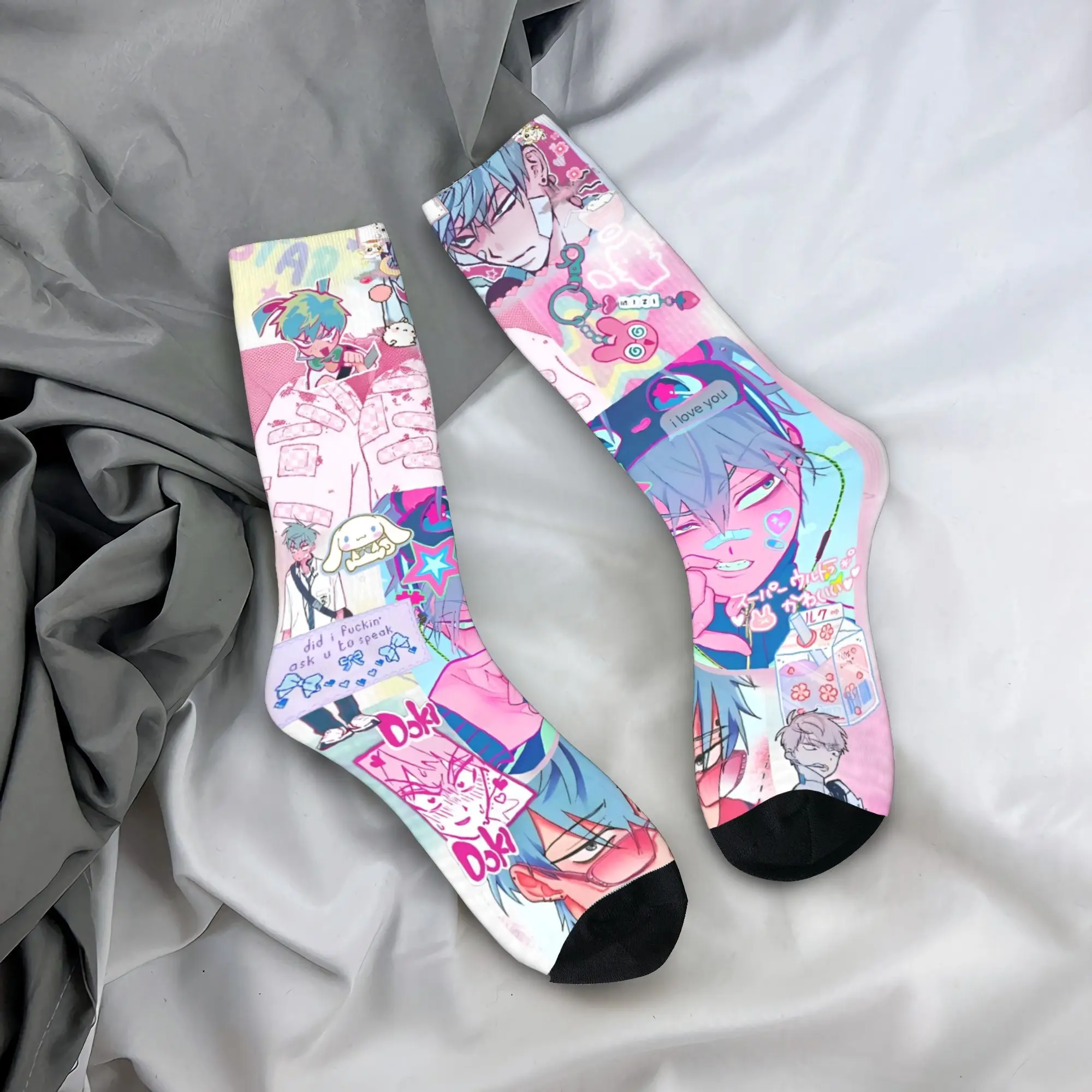 الغريبة المرحلة أنيمي جوارب الرسم الترفيه الجوارب الشتاء عدم الانزلاق الجوارب الرجال الرياضة في الهواء الطلق تنفس الجوارب