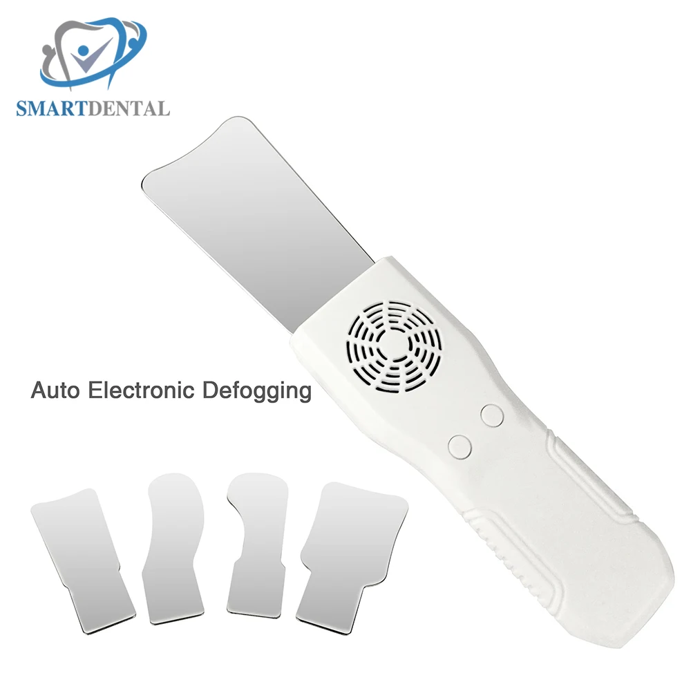 Dental Anti-Fog Mirrors Set Mirror With LED Light Orthodontic Reflectors Fog Free Intraoral Photography Stainless Steel Dentist