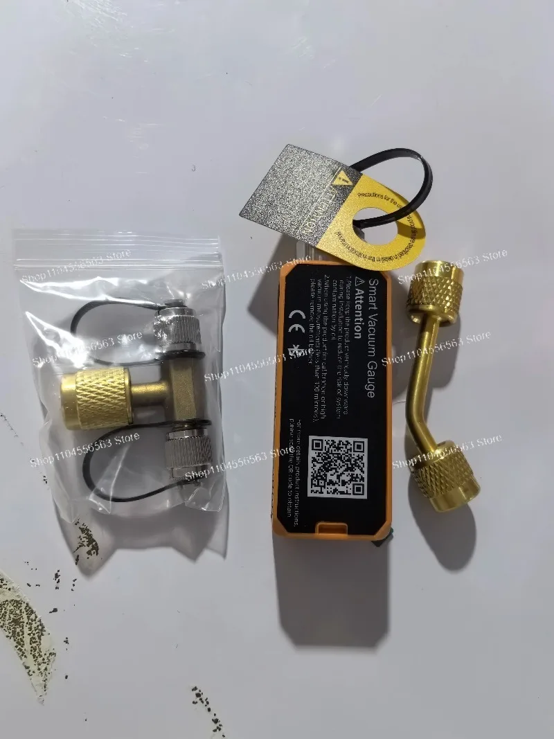VGW Micro Vacuum Gauge Refrigeration Maintenance Precision Measuring Instrument Three way Valve Bending Adapter