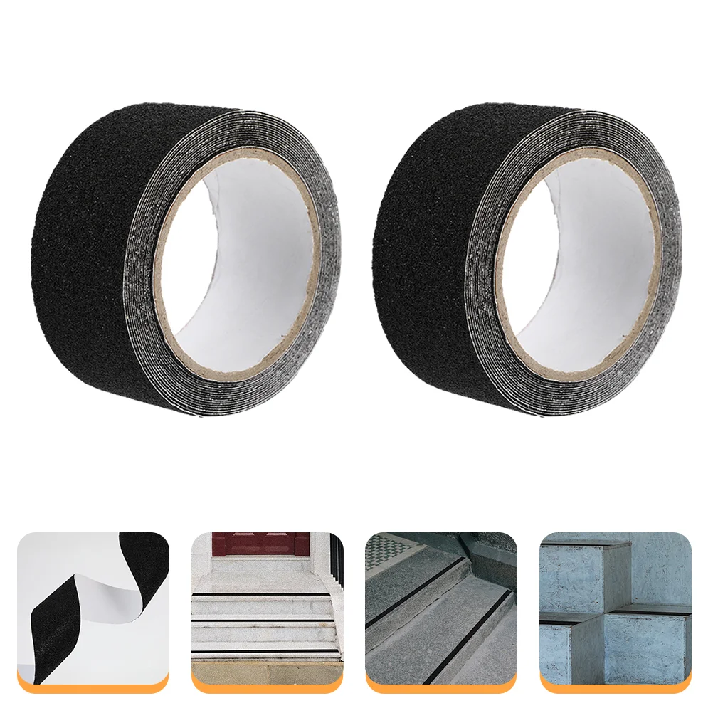 

2 Rolls Matte Non-slip Tape Anti Grip Tread Traction Strips Floor Step Anti-Slip Treads Safety Nonslip Pedal