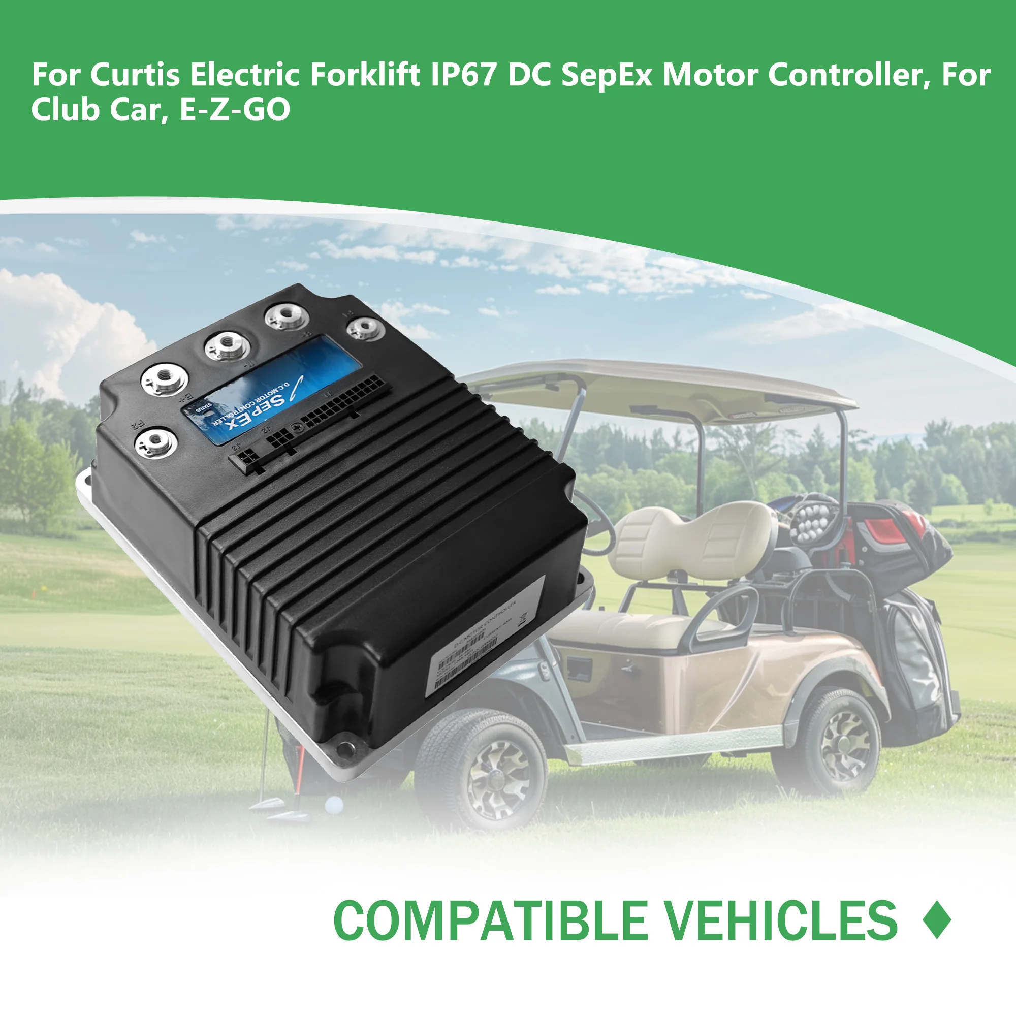 48V 400A 1268-5403 Programmable DC SepEx Motor Controller For CURTIS IP67 US