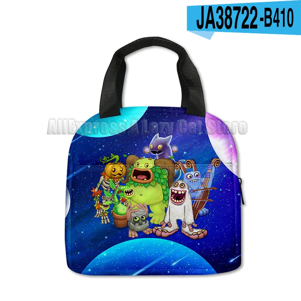 My Singing Monsters Thermal Bag Horror Game Portable Handheld Bento Practical Thickened Insulation Waterproof Lunch Box Bag