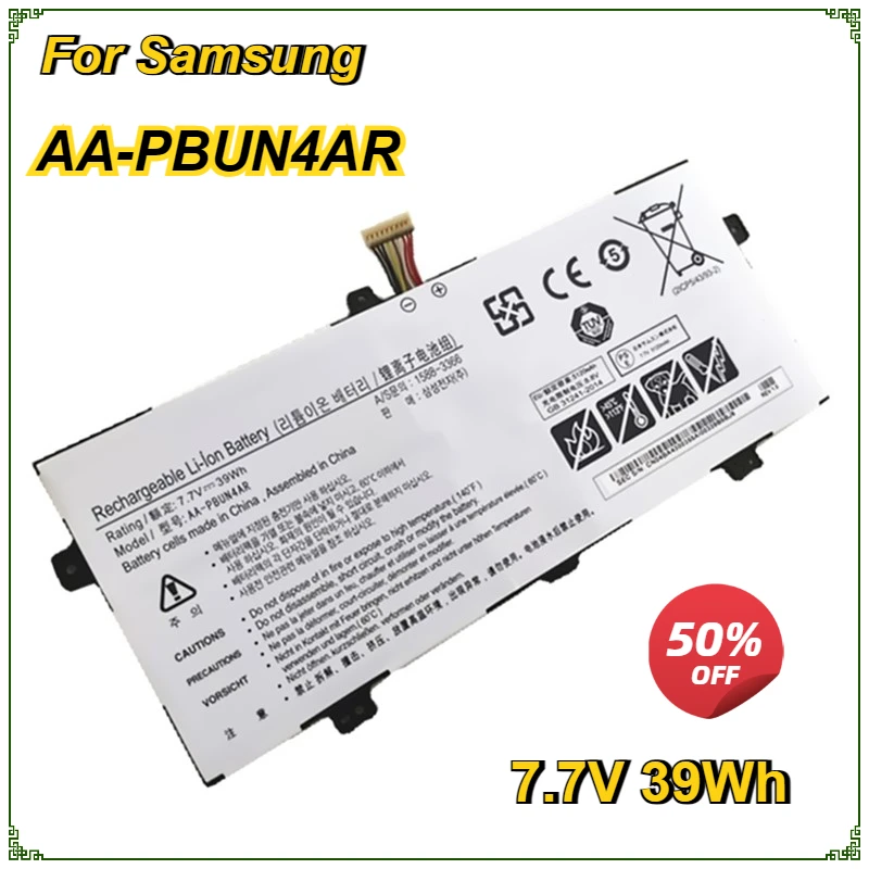 

Laptop Battery AA-PBUN4AR for Samsung NP900X5L 940X3L NT900X5L NT900X5P NP940X3LK01US 7.7V 39Wh