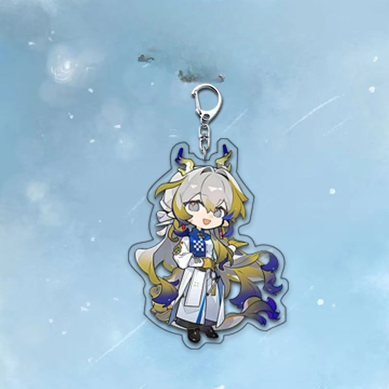 Arknights Amiya Chongyue Crepuscolo Simpatico personaggio anime creativo Zaino periferico Ciondolo Portachiavi versatile personalizzato per cartoni animati