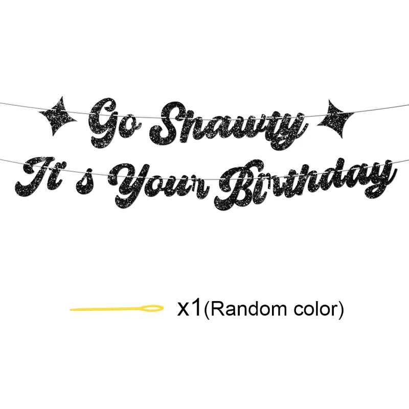 YOMDID Geburtstags-Banner, glitzernd, „It's Your Birthday Party“-Banner, Hip-Hop-Mottoparty-Dekoration, lustige Foto-Requisite, hängende Ornamente – Detail 6