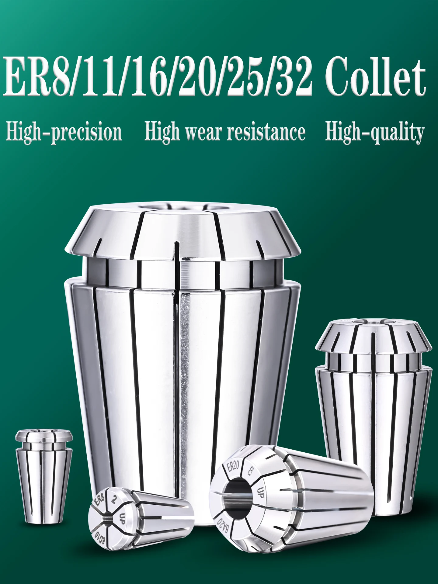 GDR ER Spannzangenfutter SUJ2 Material 0,002mm Genauigkeit für ER8 ER11 ER16 ER20 ER25 ER32 ER40 Werkzeughalter – Detail 5
