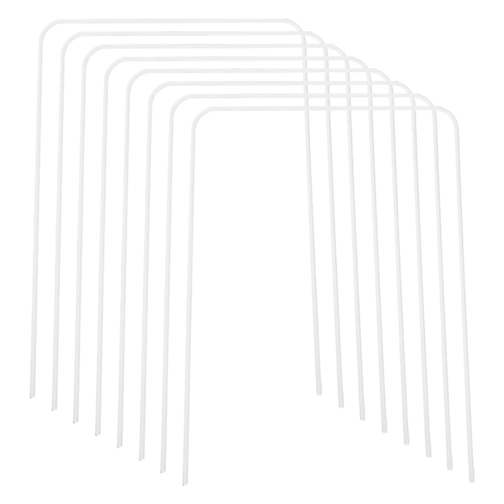 

8pcs Iron Croquet Wickets Durable Metal Hoops For Lawn Backyard Outdoor Family Sports Replacements Universal Square Wickets