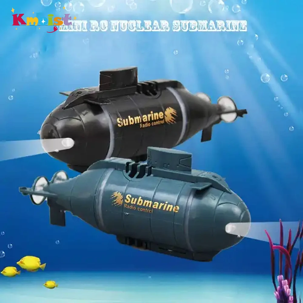 RC Boat Bmarine Toy Simulation Mini Ship Waterproof Rechargeable Model 2.4G Remote Control Submarine Toys for Boys Children Gift