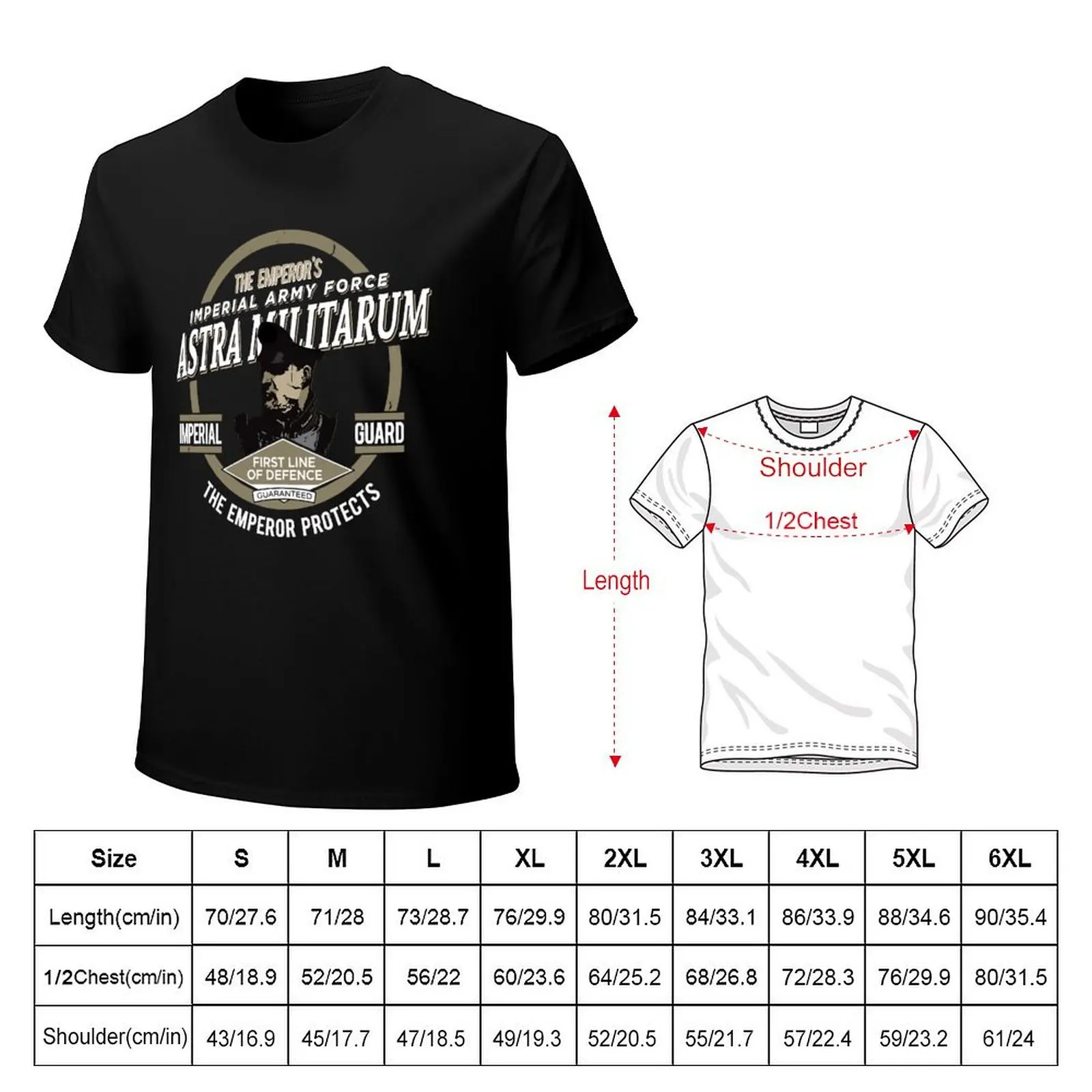 Astra Militarum T-Shirt Big Size Loose Fit Tee Shirt