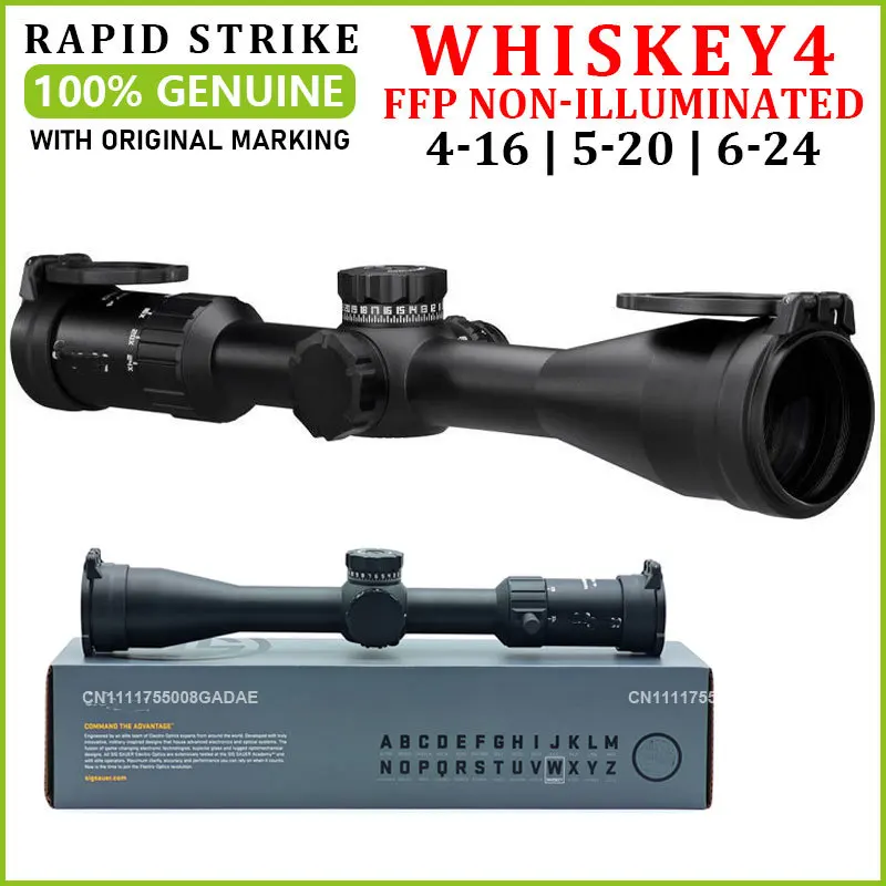

Оригинальный прицел SG SR WHISKEY4 4-16x44MM / 5-20x50MM / 6-24x50MM FFP без подсветки с фиксацией нуля MOA Milling Hunter 2.0