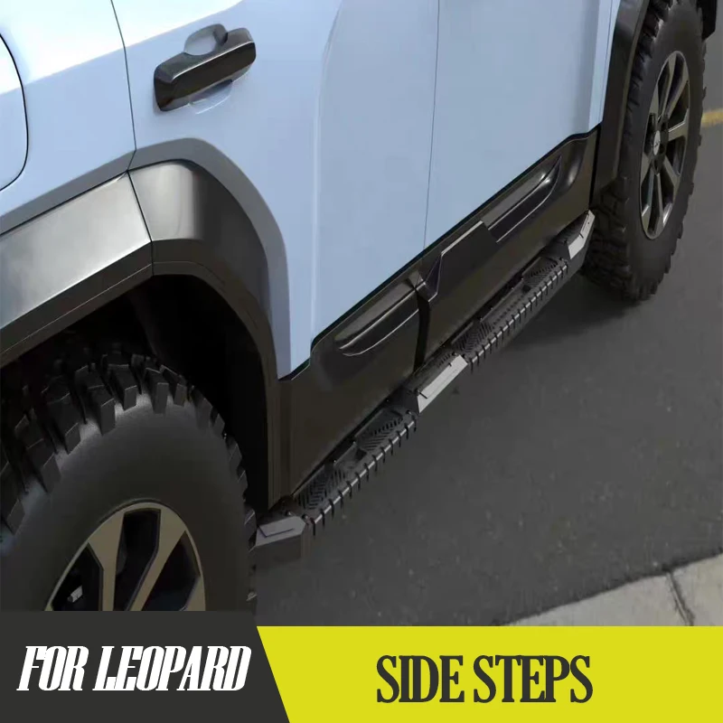

For BYD Leopard 5 Manganese Steel Side Steps Side Bars Pedals Competition Bars Frame Installation Off-Road Modification