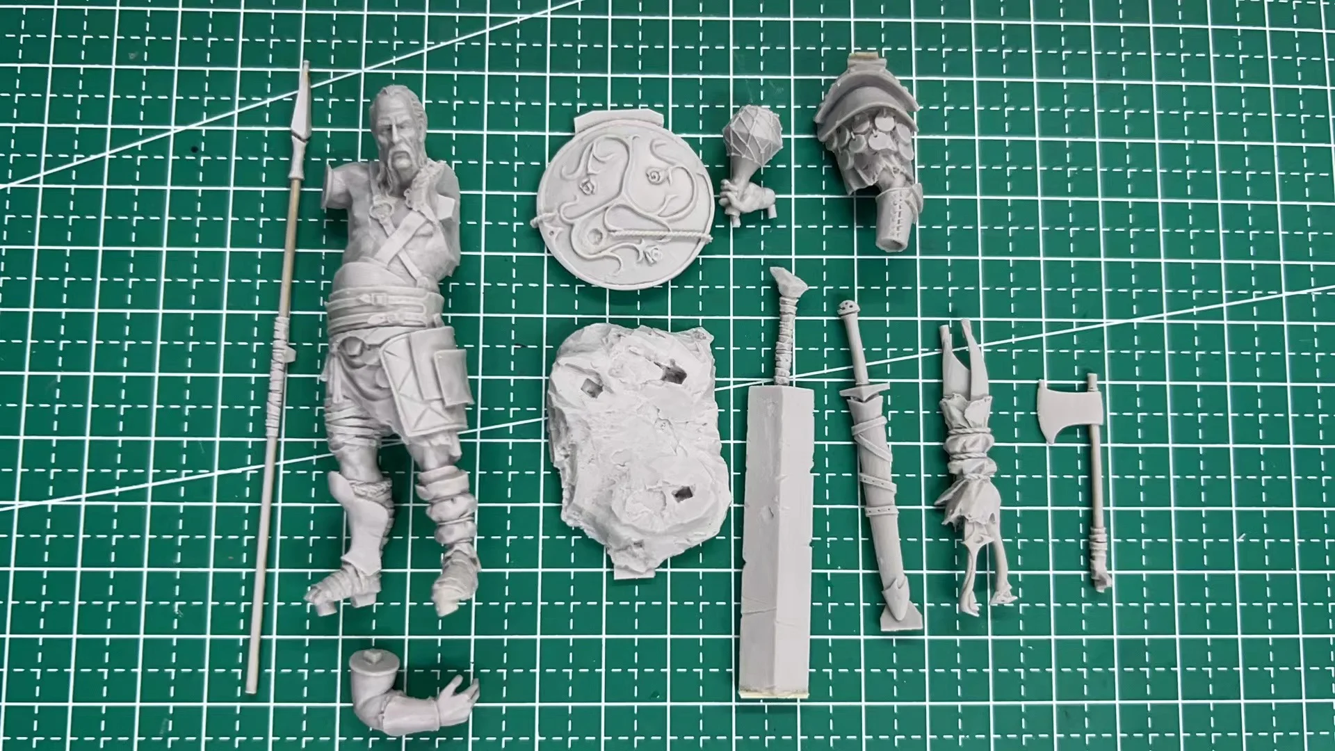 

1/24 Die-cast Resin Figure Model Assembly Kit Medieval Mannequin Toy Unpainted Free Delivery (75mm)