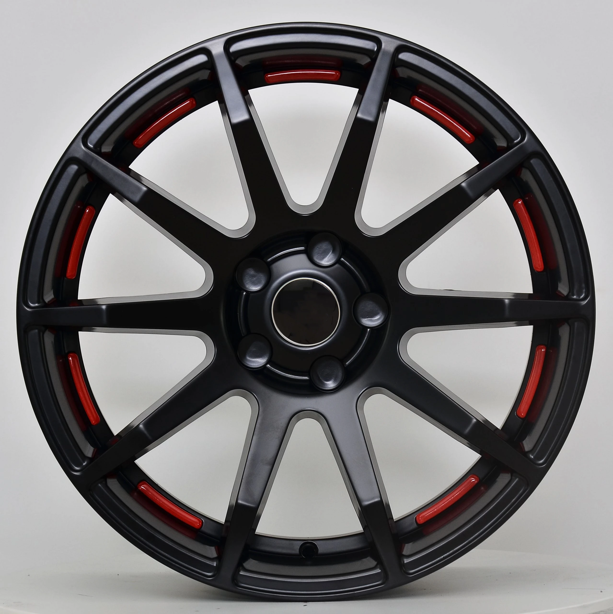 SYAC OEM Factory Customized Forged Wheels 17-21 Inch PCD5*112/120/130 Black Red 6061-T6 Aluminum Alloy Passenger Car Rims