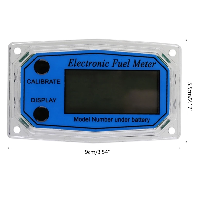 Medidor fluxo digital display chip água die sel gasolina metanol querosene medidor