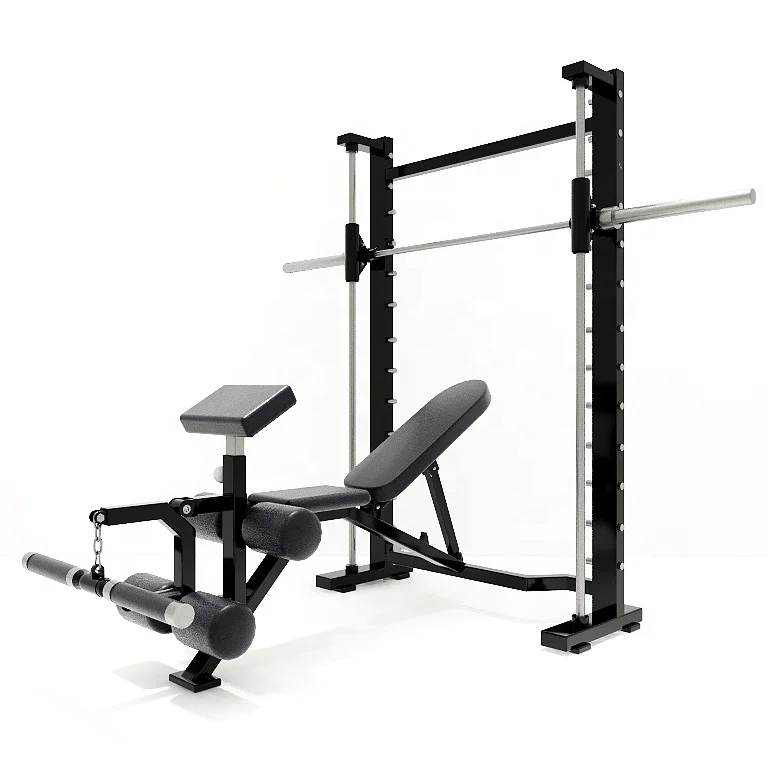 

Gym Home Use Fitness Equipment Multi Functional Smith Machine Station Workout Body Building Leg Bench Press Exercise