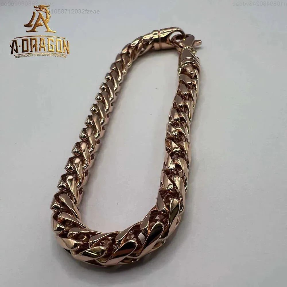 

Factory Wholesale High Quality 18mm Vvs Moissanite Diamond Cuban Link Chain Bracelet Iced Out 925 Silver Men Hip Hop Necklace